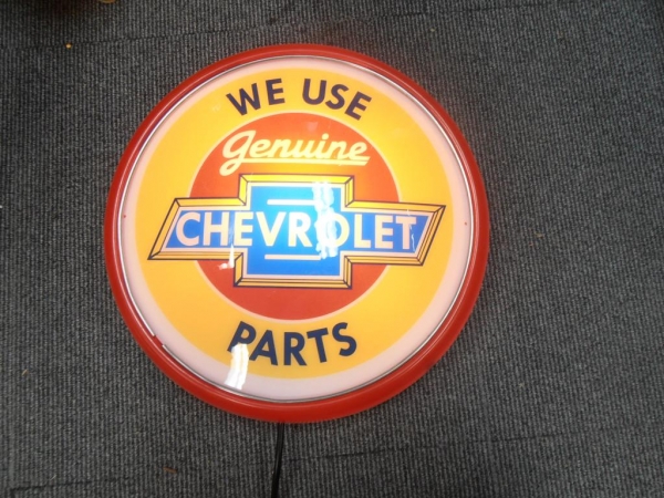 Chevrolet Parts Wall Mount Light Up Globe